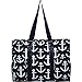 White Anchor Print NGIL Large Travel Caddy Organizer Tote Bag