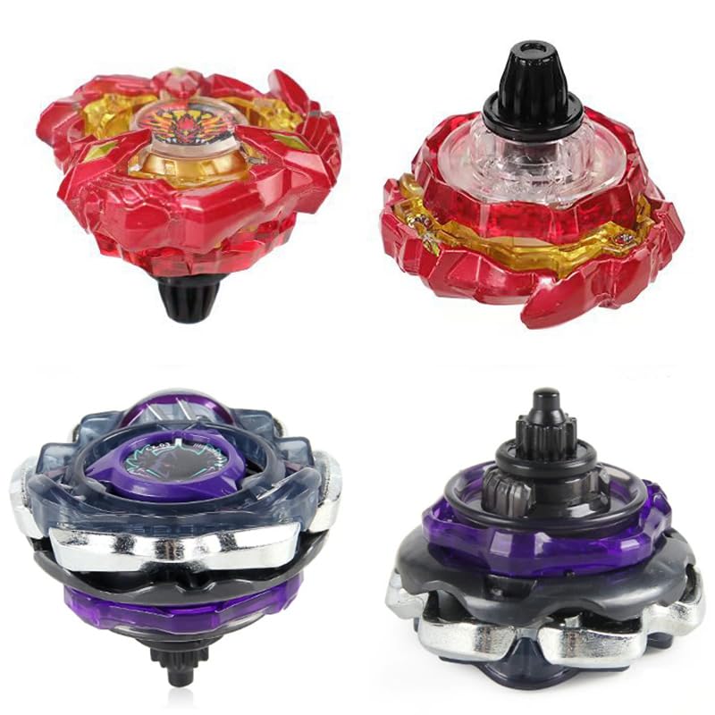 Battling Burst Gyro Blade Toy Set Gift 12 Burst Spinning Tops 2 Two Way Launchers Grip Starter for Boys Children Kids 6 8 10 12+ Battle Game with Portable Box