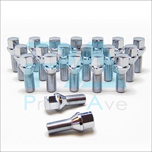 PA (20) Cone Seat Wheel Lug Bolts In Chrome ~ Thread Size 14X1.5 | 32mm Shank | 17mm Hex