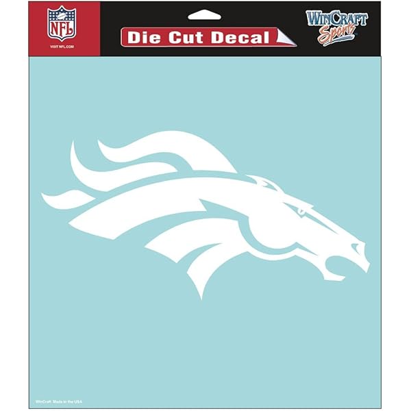 amazon-com-wincraft-denver-broncos-perfect-cut-decal-4-x4-wall-art-decal-unframed-art-print-entryway-sports-outdoors for Free Printable Denver Broncos Stencil Amazon.com : WinCraft Denver Broncos Perfect Cut Decal - 4