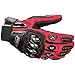 ILM Alloy Steel Motorcycle Touchscreen Motorbike Bicycle Powersports Racing Gloves (XL, RED) Model 10C