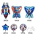 9Pcs Superman Foil Balloons for Children's Birthday Party Supplies Decorations