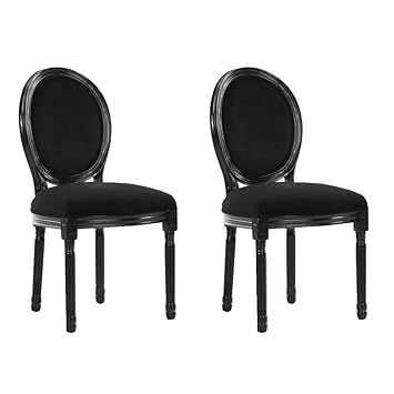 Inside Lot De 2 Chaises Médaillon Versailles Style Louis Xvi Velours