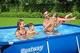 Bestway Steel Pro Metal Frame Swimming Pool Family Above Ground Outdoor Garden view 9