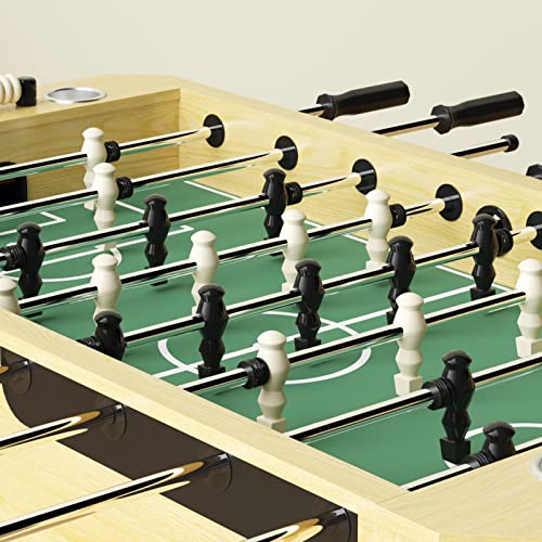 KIMQIN 56 Inch Foosball Table, Adult Size Indoor Game Table w/ 4 Balls