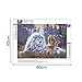 5D Diamond Painting Kit Full Drill,Lavany DIY 5D Diamond Paint by Number Kits Embroidery Rhinestone Pasted Wall Decor,Stamped Cross Stitch Kits,Lion with Butterfly Fairy(C)