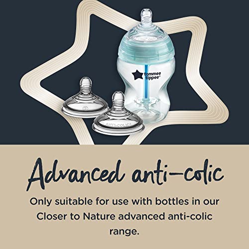 Tommee Tippee Advanced AntiColic Baby Bottle Nipples, BreastLike