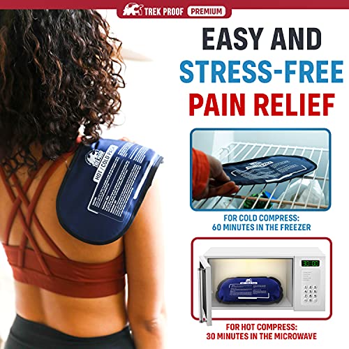 Ice Pack Reusable Hot and Cold Therapy Gel Wrap Support Injury