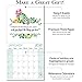 2021 desk Calendar - desk Calendar 2021, 12 x 12 Inch with Vibrant Sentence Floral, Monthly Square Calendar with Thick & Sturdy Paper, 11.8