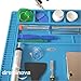 DREMINOVA Professional Large soldering Mat (55x35cm) Repair Silicone Magnetic Work Mat For Electronics, Computer, Cell Phone DIY, Welding Heat Resistant Anti-Static Repair Mat For Solder Iron Station