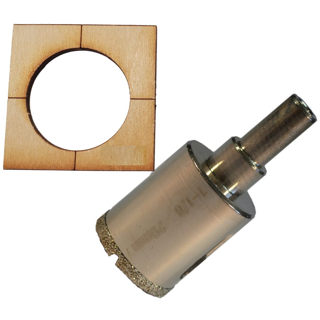 29mm Hole Saw for Tile For Sink Hole for Taps Guide Holds Holesaw In Place When Drilling Pro Grade Multi Use Diamond Grit Hole Saw For Porcelain Granite Ceramic Glass Tile Bottles Blocks — image 1