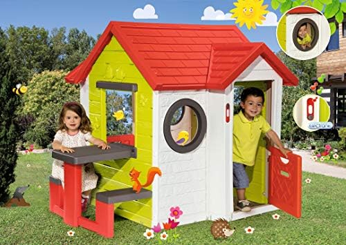 smoby friends playhouse with picnic table