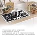Keliiyo Stove Burner Covers Stove Counter Gap Cover - FDA Approved Burner Protectors & Stove Gap Filler Cover | Seals Spill Guard for Stove, Counter, Washer, Dryer, Heat Resistant & Easy Clean(Black)