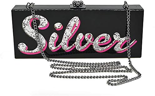 Honneury Acrylic Clutch Bag Evening Bag Bride Shiny Dress 1 Pack