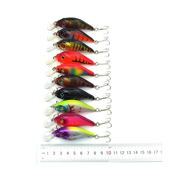 Aorace-10pcslot-Minnow-Fishing-Lure-Crank-Bait-Hooks-Bass-Crankbait-Tackle-75cm102g-Isca-Artificial-Para-Pesca-Hard-Bait