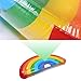 LetsFunny Inflatable Rainbow Pool Float, Large Outdoor Swimming Pool Inflatable Float for adults
