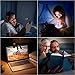 iGoober Rechargeable Music Stand Light, Clip on Reading Light, 8 LED Book Lamp, 3-Level Brightness for Eye Protection, Perfect for Piano, Orchestra, Bookworms, Craft (White & Warm, Dual Arm)