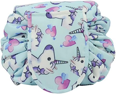 2018 Lazy Drawstring Cosmetic Bag Large Capacity magic Makeup Travel Pouch Round Toiletry Bag For Womens Girls