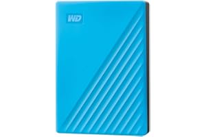 WD 4TB My Passport, Portable External Hard Drive, Blue, backup software with defense against ransomware, and password protection, USB 3.1/USB 3.0 compatible - WDBPKJ0040BBL-WESN