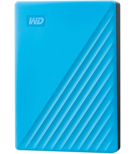 Amazon.com: WD 5TB My Passport, Portable External Hard Drive, Blue