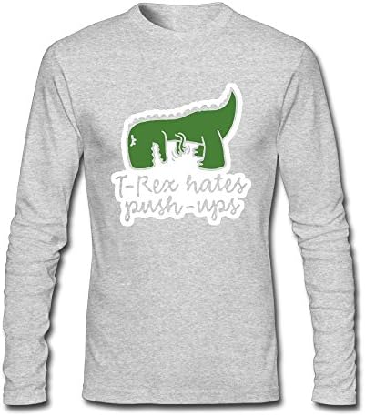 T-Rex Hate Pushups Printing Designer Students Long Sleeves T Shirt Party