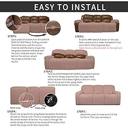 Easy-Going 8 Pieces Recliner Sofa Stretch Sofa