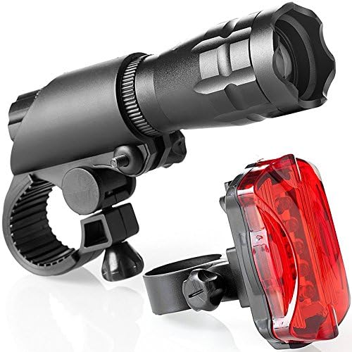 Sanvan Bicycle Light Set,Easy to Mount Headlight and Taillight with Quick Release System, High EffIciency LED Lights for Your Bicycle,Best Front and Rear Lighting - Fits All Bikes
