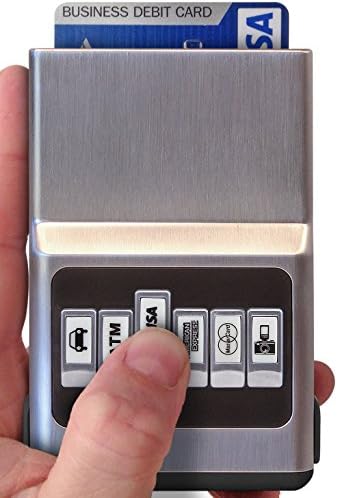 ACM Wallet Credit Card Holder - Front Pocket Organizer, Easy Push Button Use