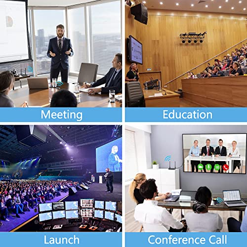 MpioLife Wireless HDMI Extender 5G - 4K Wireless HDMI/VGA Transmitter Receiver Kit, 164FT/50M Streaming Video for Laptop/Computer to Monitor/Projector/HDTV