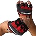 Steel Sweat Gym Gloves - Crossfit WOD Workout - Weight Lifting Gloves to Protect Your Palms for Men & Women - Skins Red/Gray Small