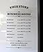 Buttonsmith Custom Store Hours Shop Sign - 12