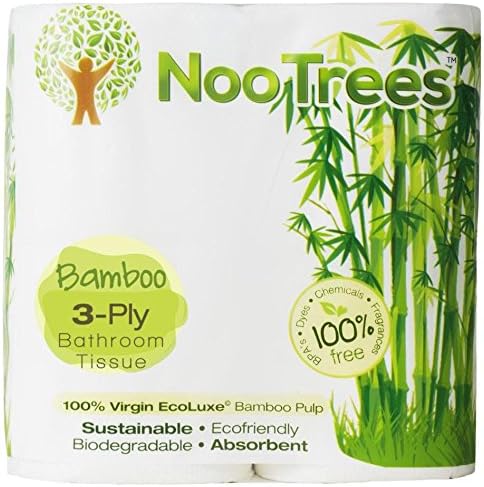 Bamboo 3-Ply Bathroom Tissue, 300 Sheets, 4 Count