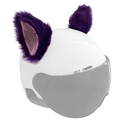 Cat Ears for Helmet Plush Ears Adhesive Velcro