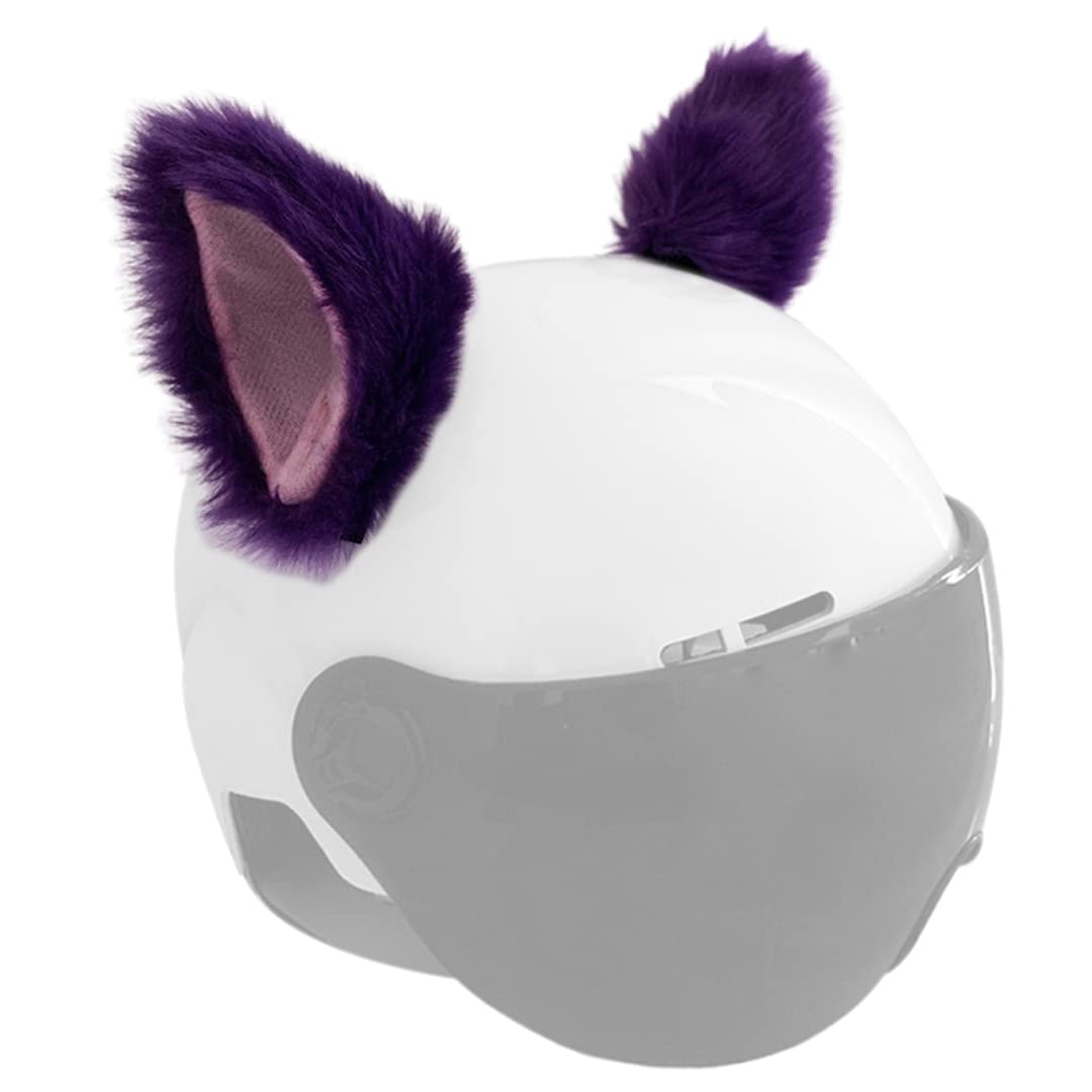 Cat Ears for Helmet Plush Ears Adhesive Velcro