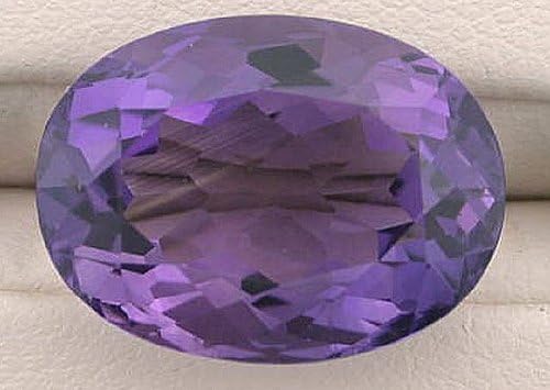 10.56 Carat Rich Color Brazilian Amethyst Oval Gem Stone Gemstone Faceted Natural 18mm x 13mm