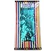 ShiDianYi Metallic Foil Fringe-Backdrops-Turquoise-6FTX8FT Tinsel Party/Window/Door Decorative Aqua Blue Fringe Curtains (Pack of 2) (Turquoise)