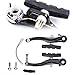 Bike Brakes Mountain Bike V Brakes Set Replacement Fit for Most Bicycle, Road Bike, MTB, BMX (Aluminum Alloy, 1 Pair)thumb 2