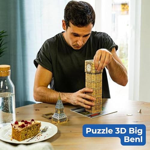 - Big Ben 3D Puzzle Adulto | Puzzles 3D para Adultos e Crianças com 8 Anos ou Mais | Kits de modelos de 216 peças | Presentes para crianças com 8 anos ou mais