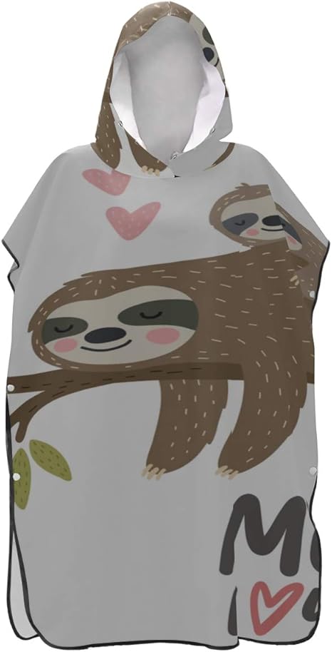 sloth baby towel