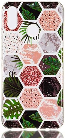 Huawei Nova 3i Case,P Smart Plus TPU Case,AIIYG DS Geometric Marble Tropical Floral Slim Flexible Bumper TPU Soft Case Rubber Silicone Cover Phone Case for Huawei Nova 3i/P Smart+_Leaves