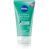 NIVEA Derma Skin Clear Anti-Blemish Peeling 150 ml &ndash; Exfoliating Clarifying Gel with Salicylic Acid, Sea Salt &amp; Niacinamide for Pore-Refining Face &amp; Body Care