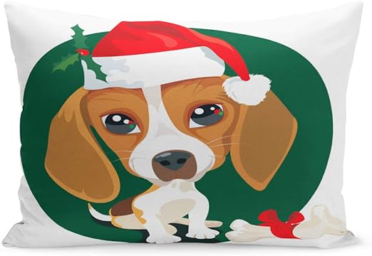 Amazon Com Emvency Throw Pillow Cover Red Bone Beagle Puppy