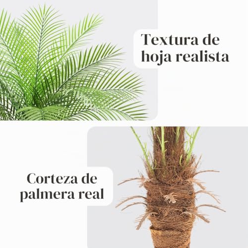 ZEEOZE 240cm Artificial Palm Tree Phoenix Artificial Tall Palm Trees with 18 Adjustable Leaves Artificial Plants Phoenix for Outdoor Patio Pool Home Office Living Room Garden (2 Pack, 240cm)