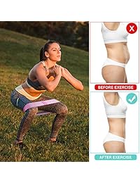 TwobeFit Resistance Bands for Legs and Butt,Resistance Loop Bands Exercise Bands Hip Bands Fabric Booty Bands Workout Bands Activate Glutes and Thigh 3 Sets (2019 Upgraded)