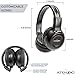 RP Accessories IR-609B Infrared Wireless Headphones, 2-Channel Folding Universal Rear Entertainment System IR Headphone for Car TV and DVD Player Audio, Set of 4