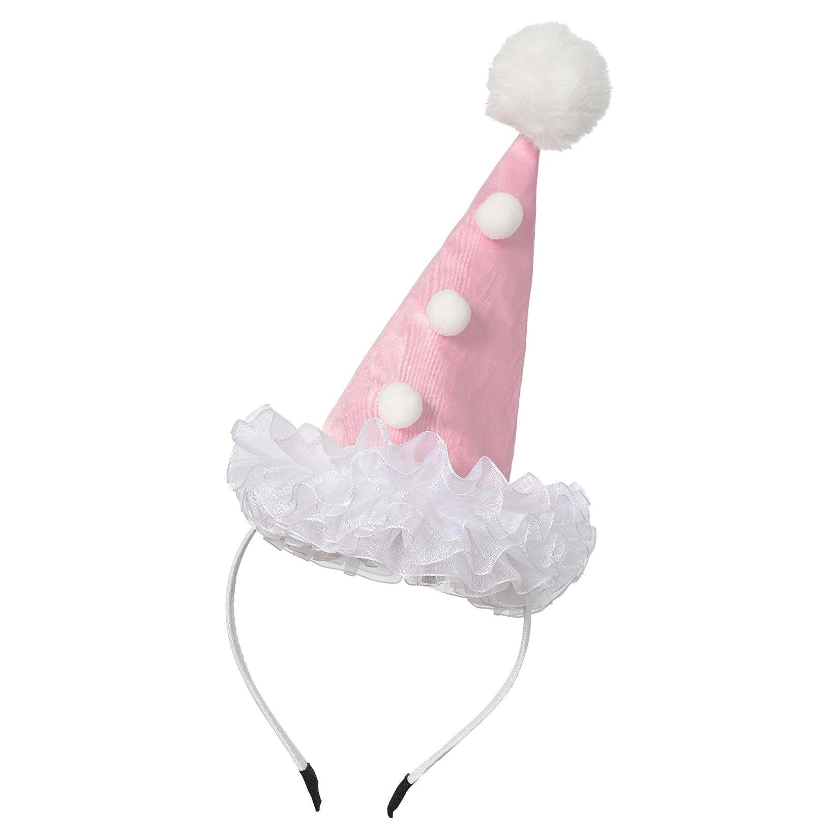 UniqKaliber Women Clown Headband,Jester Hat The Court Jester Costume Accessories for Halloween Cosplay Party