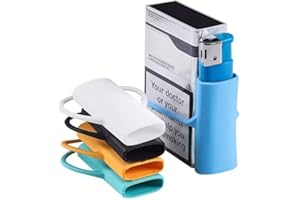 2pcs/set Colorful Silicone Lighter Case Protector - Durable, Scratch-Resistant, Anti-Slip Design with Drawstring Closure, Bla