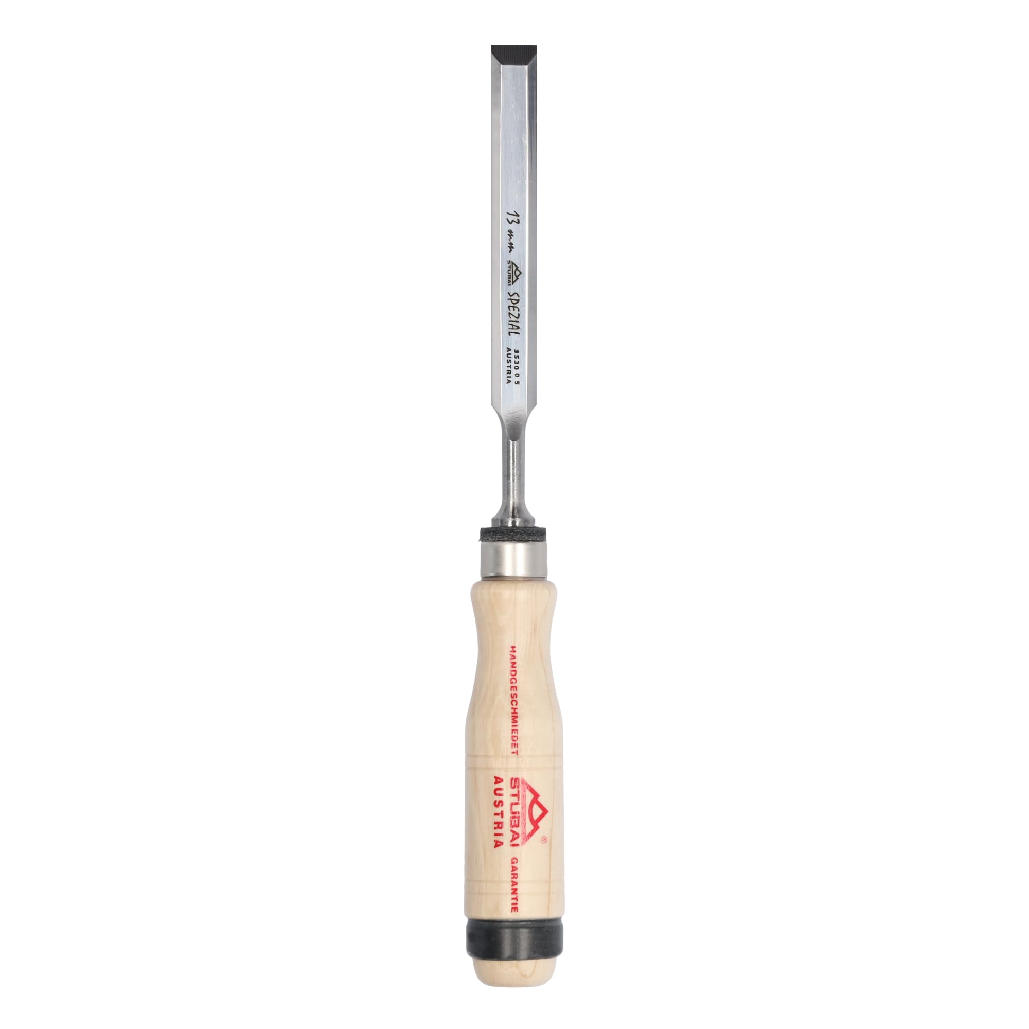 Stubai 353005 "Swedish Type" Special Wood Chisel with Wooden Handle, Beige/Silver, 13 mm