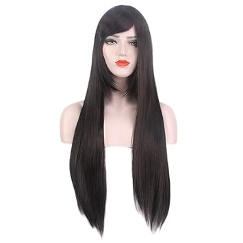 Elegant Hairs Long Straight Wigs Womens Extra Length Cosplay
