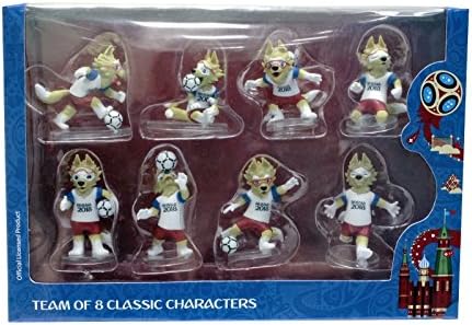 Set of 8 figures Zabivaka - Official Mascot of FIFA 2018 (GIFT BOX)